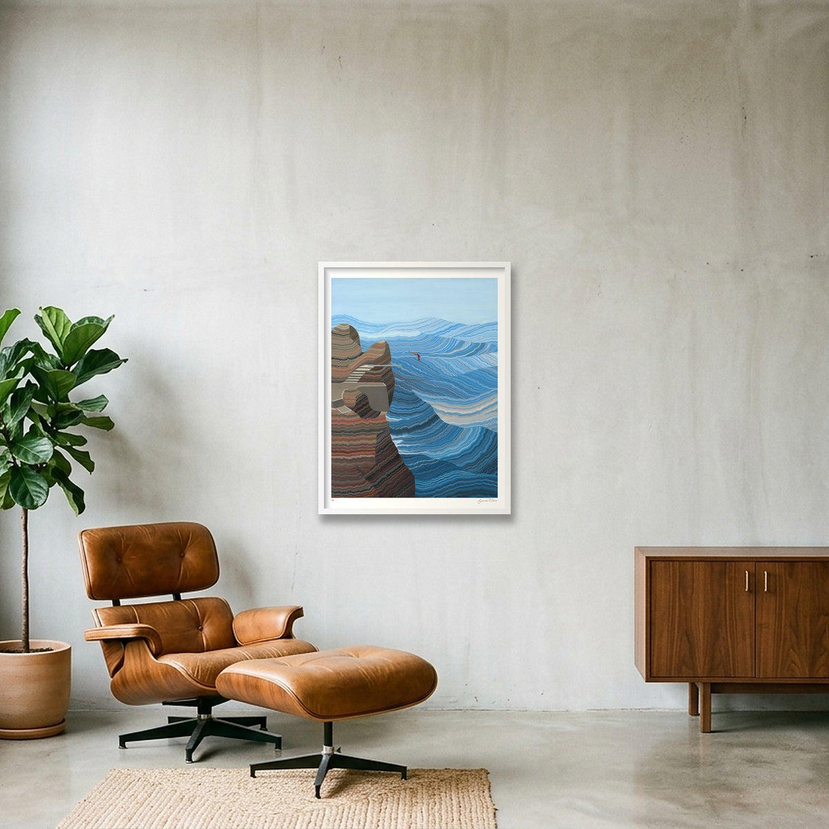 Amphitrite — 60×80cm, 24×31" White Frame