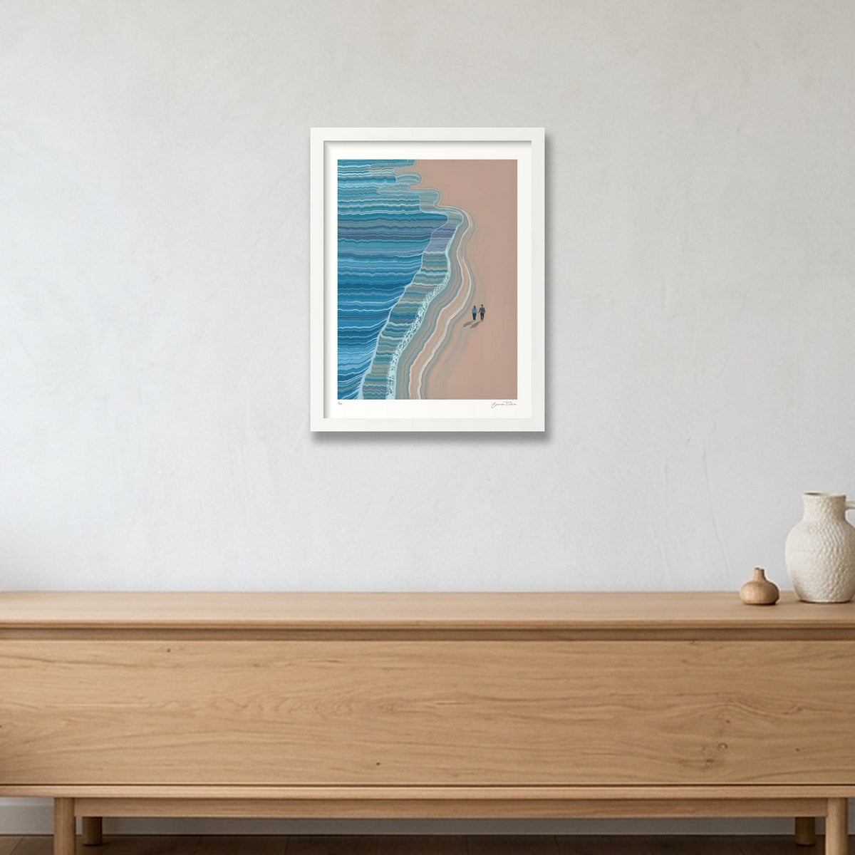 Tide by Side — 30×40cm, 12×16" White Frame