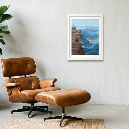 Amphitrite — 30×40cm, 12×16" White Frame