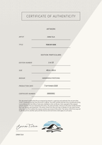 Tide by Side — Certificate of Authenticity