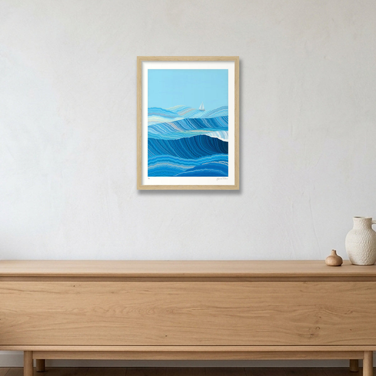 Highs and Lows — 30×40cm, 12×16" Oak Frame